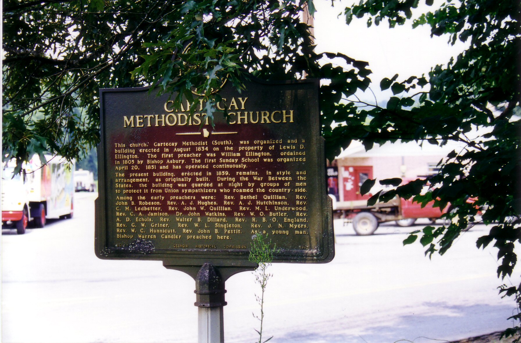 Cartecay Methodist Church Historical Marker