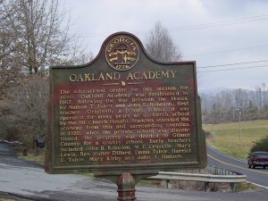 Oakland Academy Historical Marker